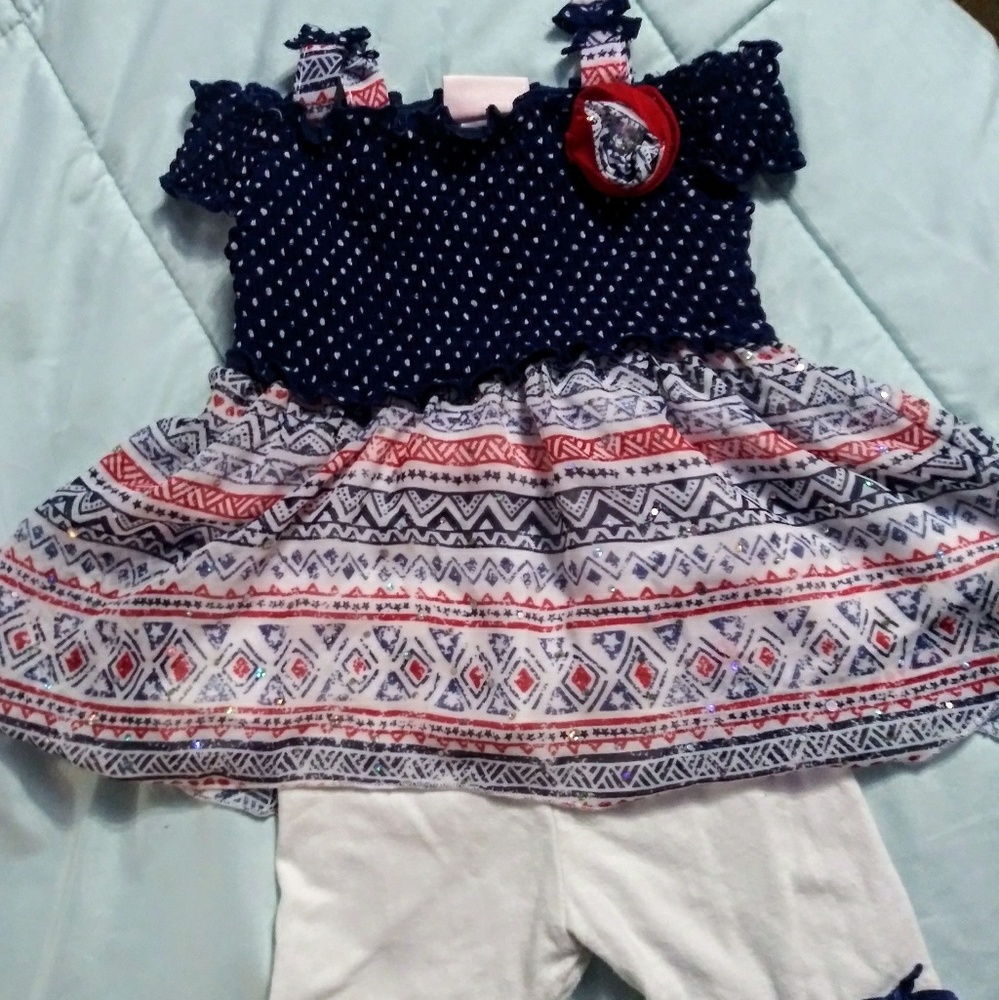 24m Patriotic Little Lass outfit